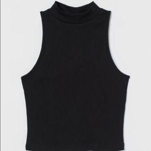 HM Mock Turtleneck Sleeveless Blouse